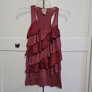 Eyelash Couture frilly tank top size S